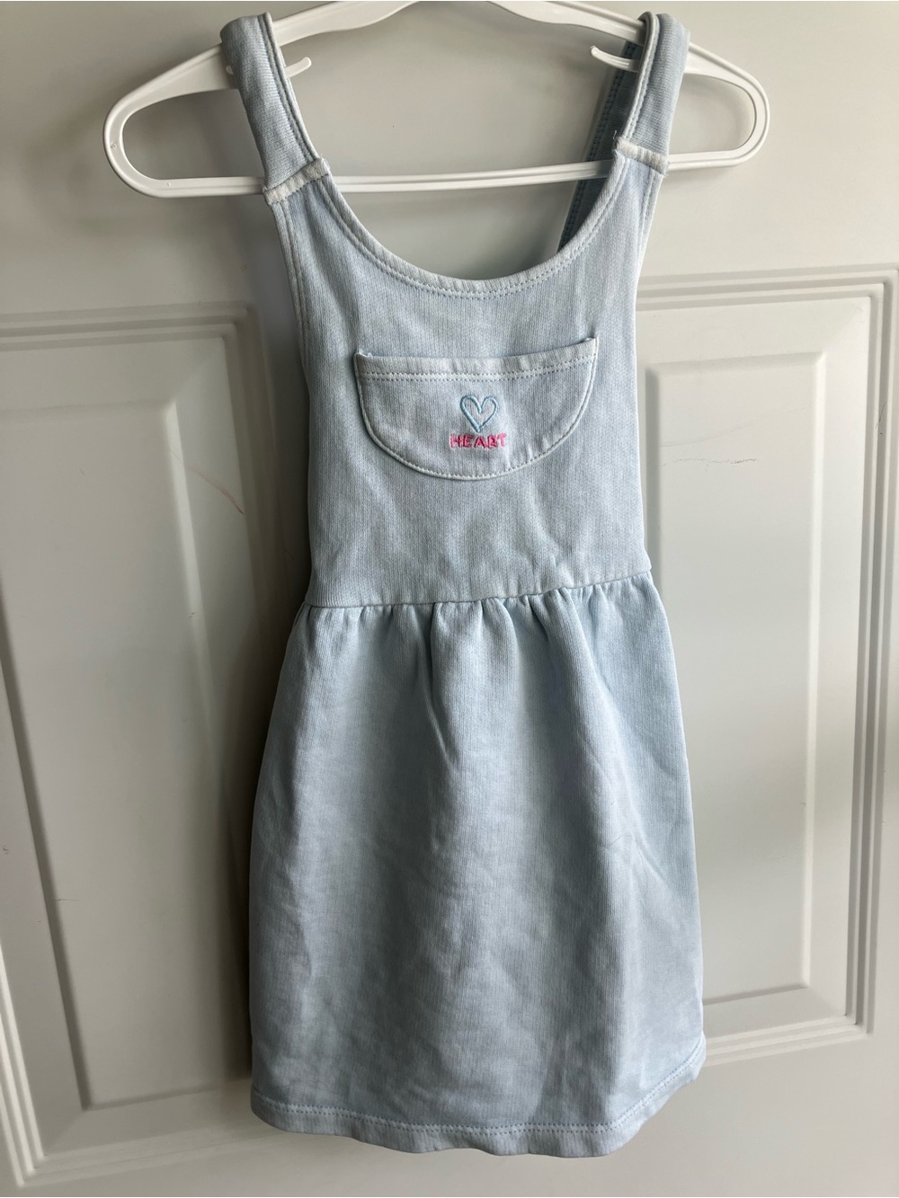 Zara blue cross back pinafore 3T 4T